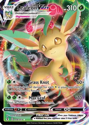 Leafeon VMAX (8) [SWSH07: Evolving Skies] Holofoil