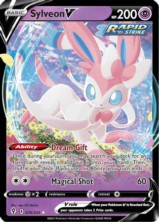 Sylveon V (74) [SWSH07: Evolving Skies] Holofoil