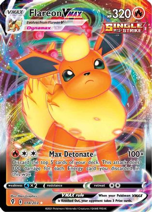 Flareon VMAX (18) [SWSH07: Evolving Skies] Holofoil