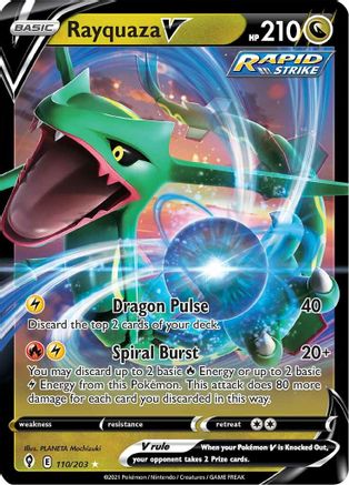 Rayquaza V (110) [SWSH07: Evolving Skies] Holofoil