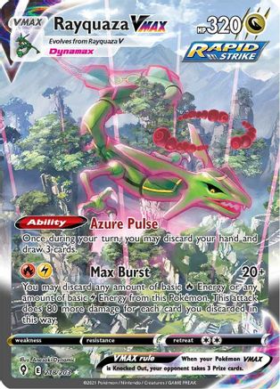 Rayquaza VMAX (Alternate Art Secret) (218) [SWSH07: Evolving Skies] Holofoil
