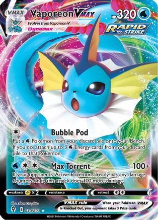 Vaporeon VMAX (30) [SWSH07: Evolving Skies] Holofoil