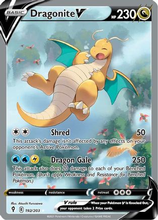 Dragonite V (Alternate Full Art) (192) [SWSH07: Evolving Skies] Holofoil
