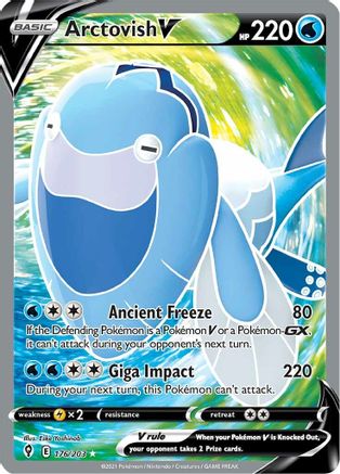 Arctovish V (Full Art) (176) [SWSH07: Evolving Skies] Holofoil