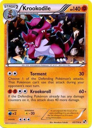 Krookodile - 65/114 (Cracked Ice Holo) (65) [Blister Exclusives] Holofoil