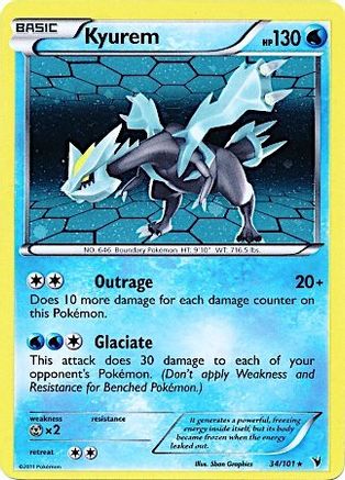 Kyurem - 34/101 (Cosmos Holo) (34) [Miscellaneous Cards & Products] Holofoil