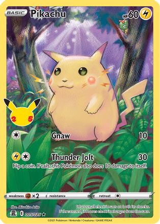 Pikachu (5) [Celebrations] Holofoil