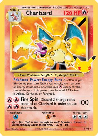 Charizard (4) [Celebrations: Classic Collection] Holofoil