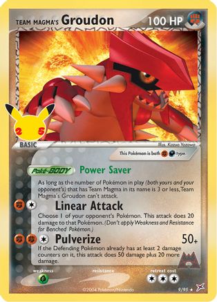 Team Magma's Groudon (9) [Celebrations: Classic Collection] Holofoil