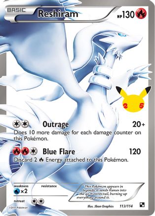 Reshiram (113) [Celebrations: Classic Collection] Holofoil