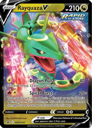 Rayquaza V - SWSH147 (SWSH147) [SWSH: Sword & Shield Promo Cards] Holofoil
