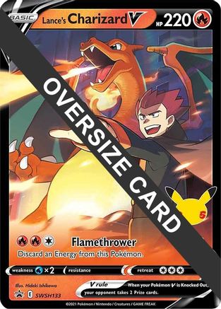 Lance's Charizard V - SWSH133 (SWSH133) [Jumbo Cards] Holofoil