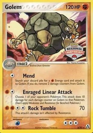 Golem - 6/92 (Regional Championships) (6) [League & Championship Cards]