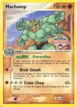 Machamp - 9/101 (National Championships) (9) [League & Championship Cards] Holofoil