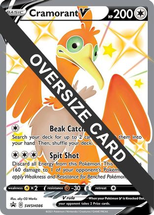 Cramorant V - SWSH086 (SWSH086) [Jumbo Cards] Holofoil