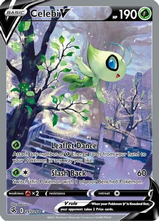 Celebi V (Alternate Full Art) (245) [SWSH08: Fusion Strike] Holofoil