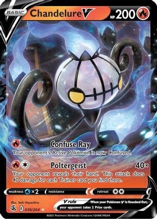 Chandelure V (39) [SWSH08: Fusion Strike] Holofoil