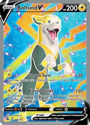 Boltund V (Full Art) (249) [SWSH08: Fusion Strike] Holofoil