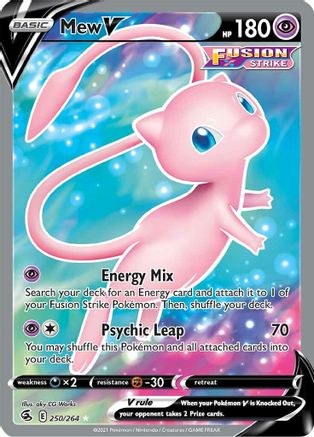 Mew V (Full Art) (250) [SWSH08: Fusion Strike] Holofoil