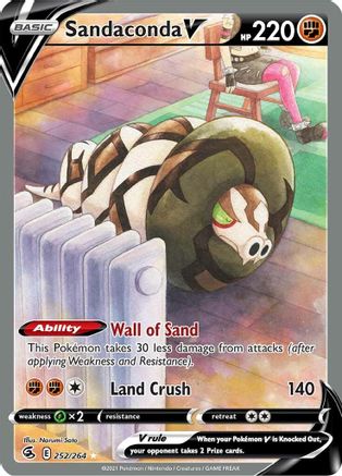 Sandaconda V (Alternate Full Art) (252) [SWSH08: Fusion Strike] Holofoil