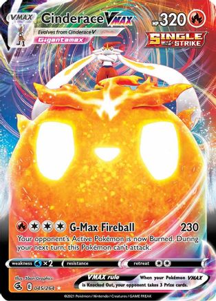 Cinderace VMAX (45) [SWSH08: Fusion Strike] Holofoil