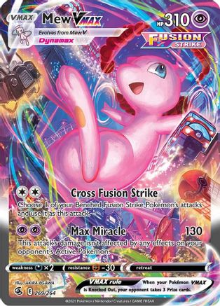 Mew VMAX (Alternate Art Secret) (269) [SWSH08: Fusion Strike] Holofoil