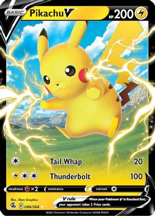 Pikachu V (86) [SWSH08: Fusion Strike] Holofoil
