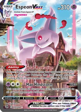 Espeon VMAX (Alternate Art Secret) (270) [SWSH08: Fusion Strike] Holofoil
