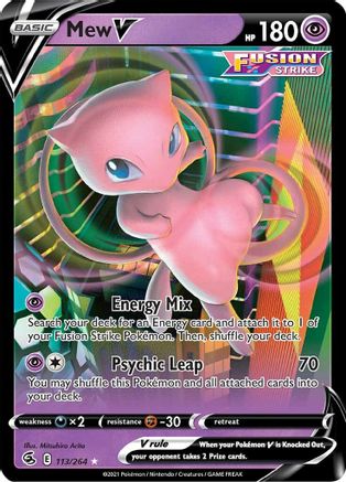 Mew V (113) [SWSH08: Fusion Strike] Holofoil