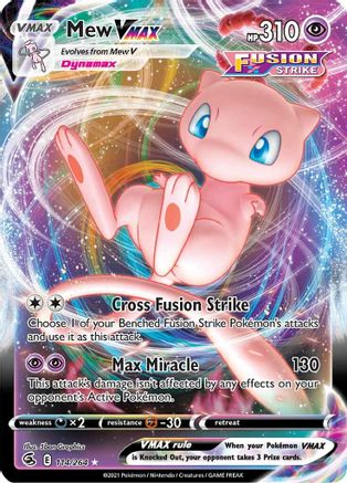 Mew VMAX (114) [SWSH08: Fusion Strike] Holofoil