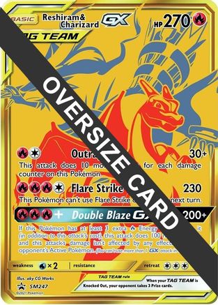 Reshiram & Charizard GX - SM247 (SM247) [Jumbo Cards] Holofoil