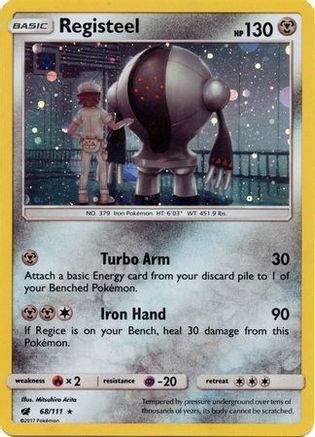 Registeel - 68/111 (Cosmos Holo) (68) [SM Promos] Holofoil