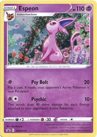 Espeon - SWSH174 (SWSH174) [SWSH: Sword & Shield Promo Cards] Holofoil