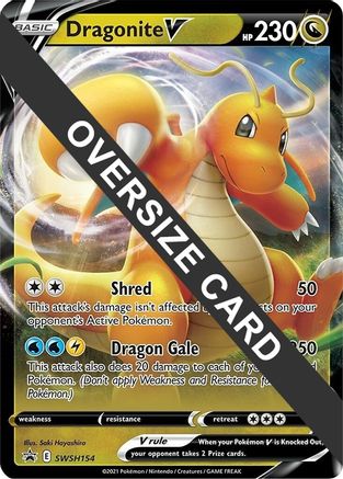 Dragonite V - SWSH154 (SWSH154) [Jumbo Cards] Holofoil
