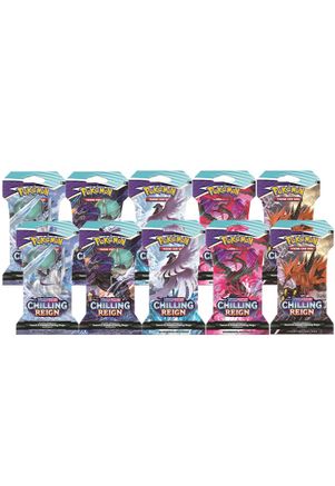 Pokemon Chilling Reign Sleeved Booster Pack Bundle [Set of 10]