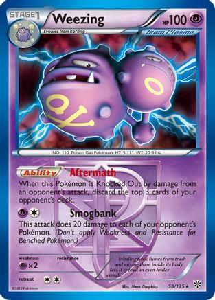 Weezing - 58/135 (Team Plasma) (58) [Deck Exclusives]