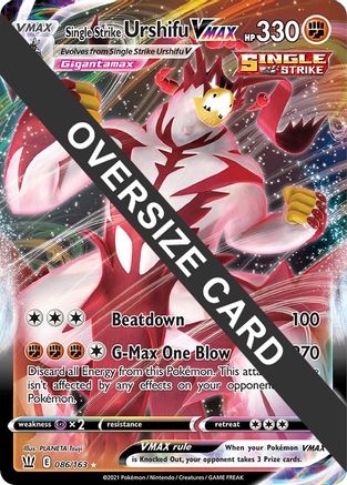 Single Strike Urshifu VMAX - 086/163 (86) [Jumbo Cards] Holofoil