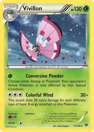 Vivillon - 17/146 (Cosmos Holo) (17) [Blister Exclusives] Holofoil