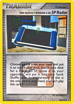 Team Galactic's Invention G-109 SP Radar - 96/111 (League Promo) (96) [League & Championship Cards] Reverse Holofoil