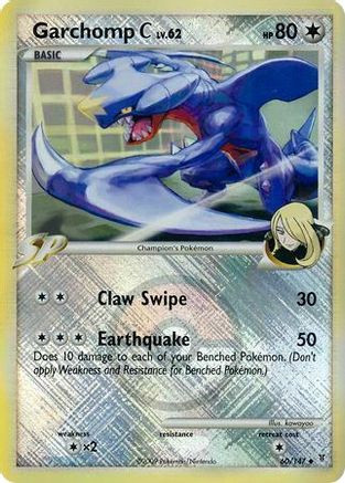 Garchomp C - 60/147 (League Promo) (60) [League & Championship Cards] Reverse Holofoil