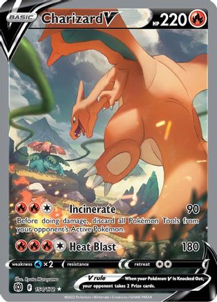 Charizard V (Alternate Full Art) (154) [SWSH09: Brilliant Stars] Holofoil