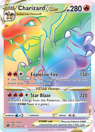 Charizard VSTAR (Secret) (174) [SWSH09: Brilliant Stars] Holofoil