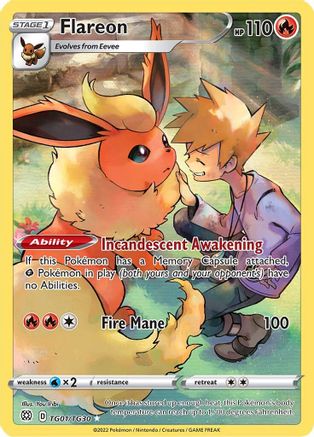 Flareon (TG01) [SWSH09: Brilliant Stars Trainer Gallery] Holofoil