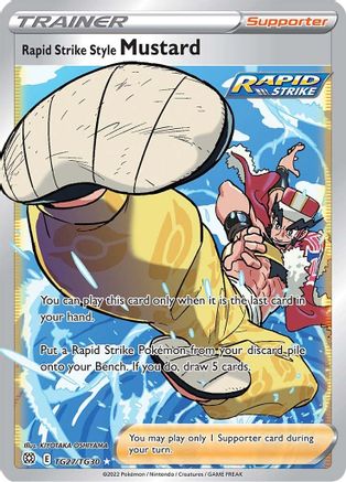 Rapid Strike Style Mustard (TG27) [SWSH09: Brilliant Stars Trainer Gallery] Holofoil