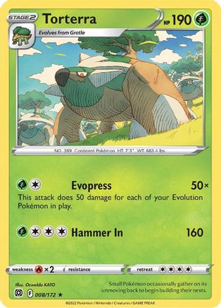 Torterra - 008/172 (8) [Deck Exclusives]