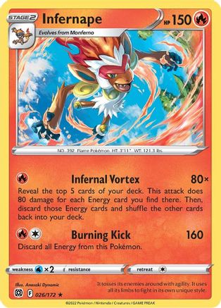 Infernape - 026/172 (26) [Deck Exclusives]