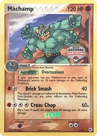 Machamp - 9/101 (National Championships) [Staff] () [League & Championship Cards]