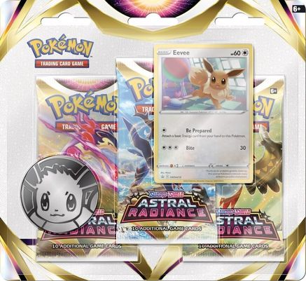 Pokemon Astral Radiance 3 Pack Blister [Eevee]