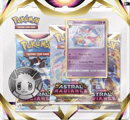 Pokemon Astral Radiance 3 Pack Blister [Sylveon]