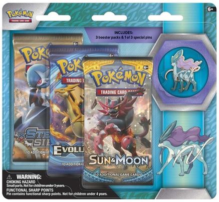Pokemon Legendary Beasts Collector Pin 3 Pack Blister [Suicune]